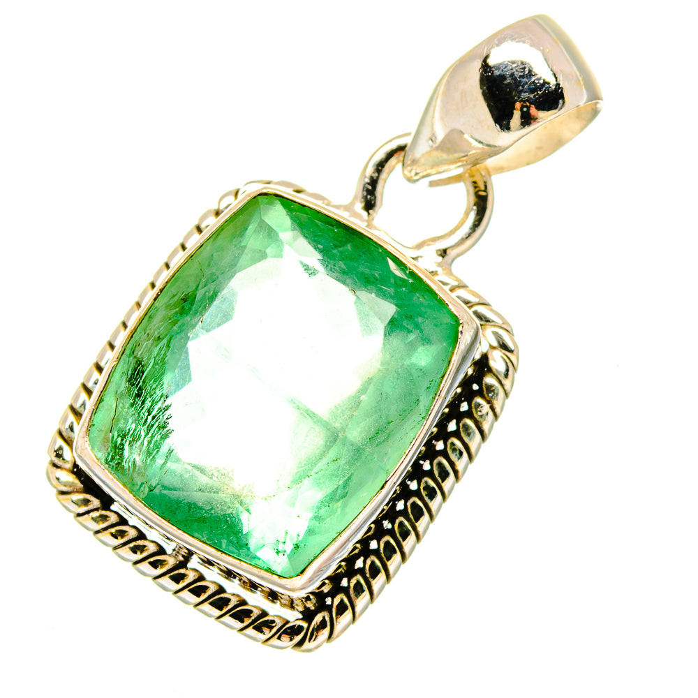 Green Fluorite Pendants handcrafted by Ana Silver Co - PD16976