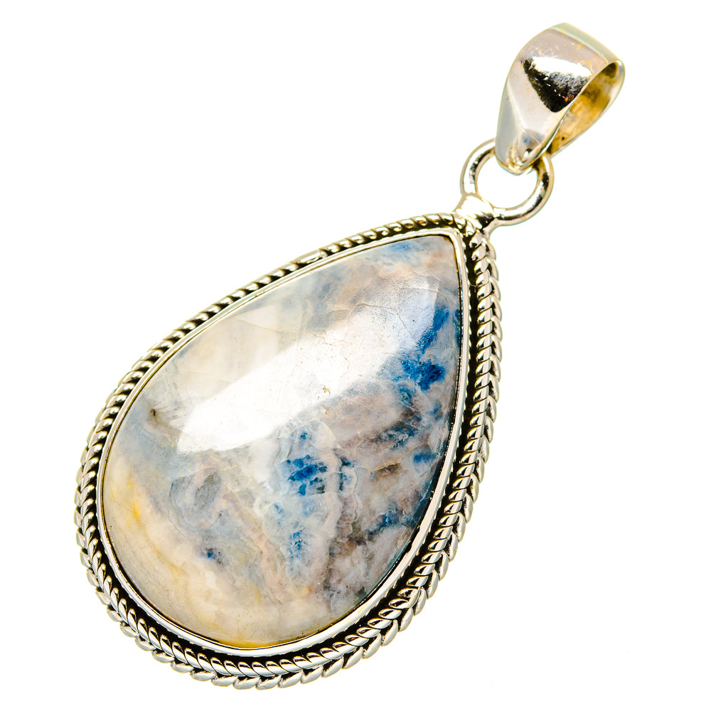Blue Scheelite Pendants handcrafted by Ana Silver Co - PD16982