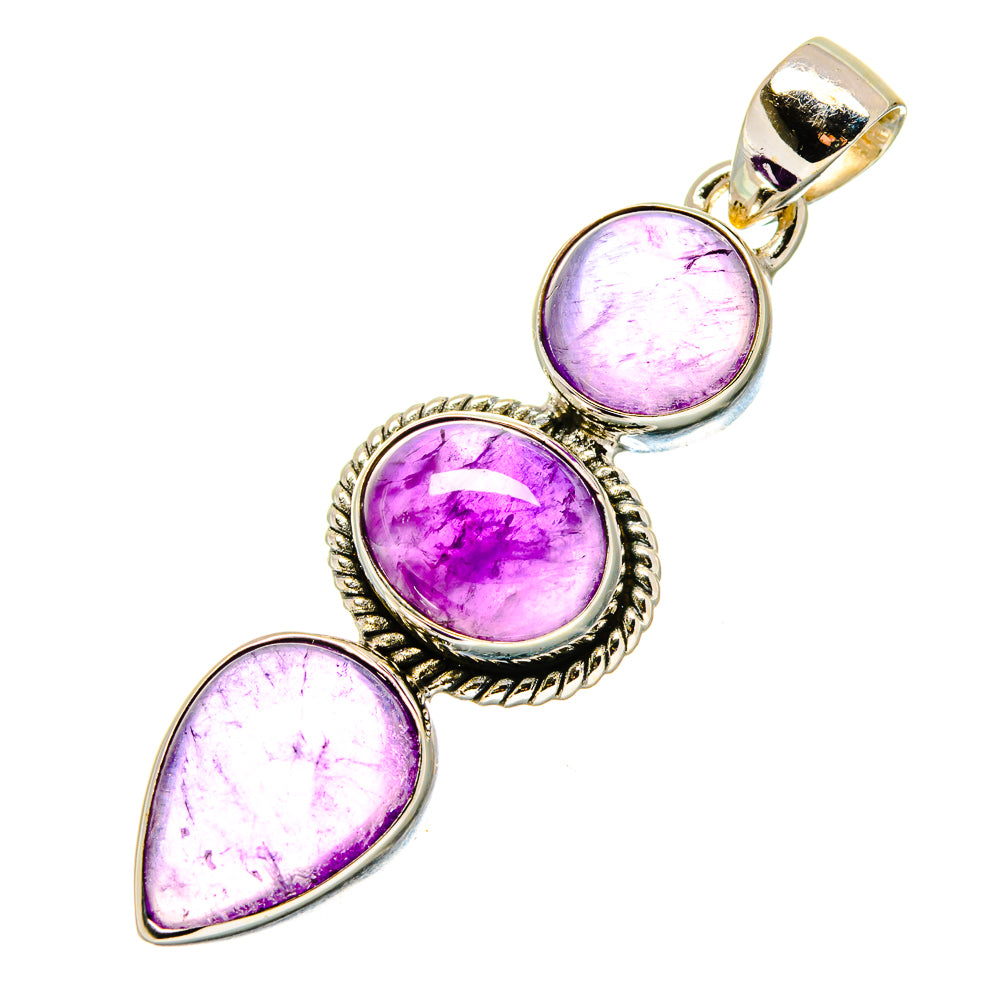 Amethyst Pendants handcrafted by Ana Silver Co - PD17006