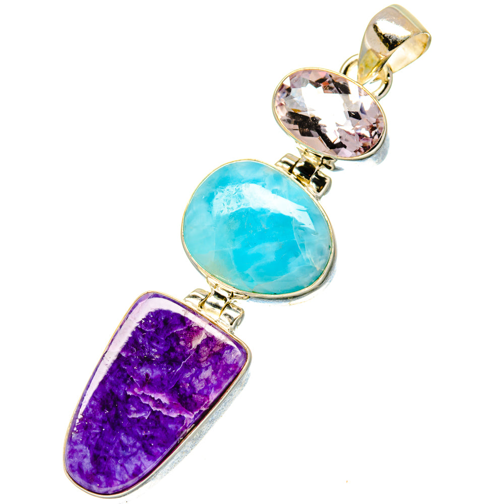 Charoite Pendants handcrafted by Ana Silver Co - PD17016