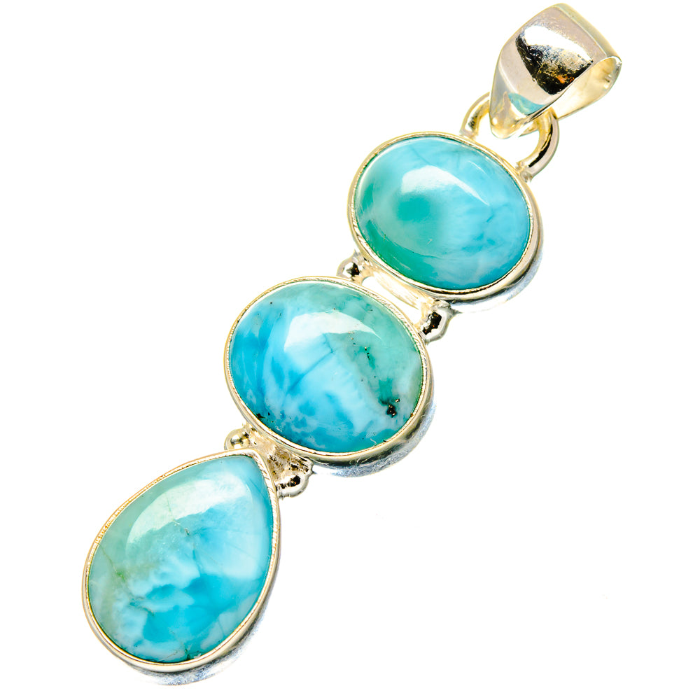 Larimar Pendants handcrafted by Ana Silver Co - PD17024