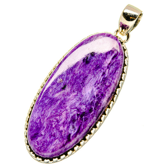 Charoite Pendants handcrafted by Ana Silver Co - PD17039