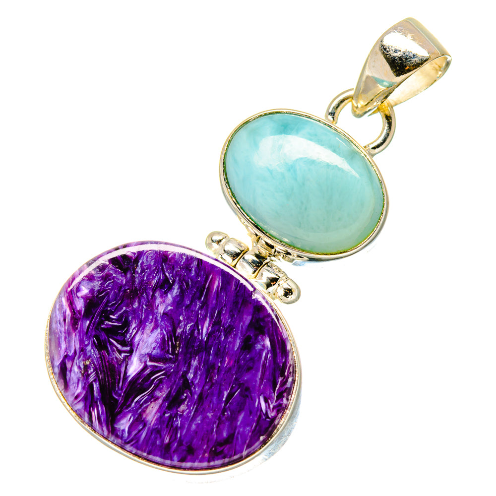 Charoite Pendants handcrafted by Ana Silver Co - PD17087