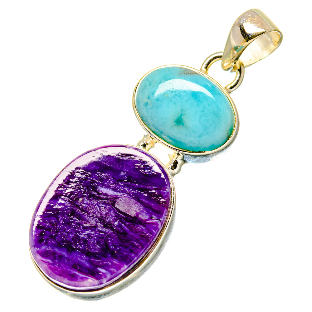 Charoite Pendants handcrafted by Ana Silver Co - PD17112