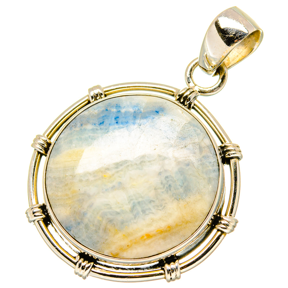 Blue Scheelite Pendants handcrafted by Ana Silver Co - PD17119