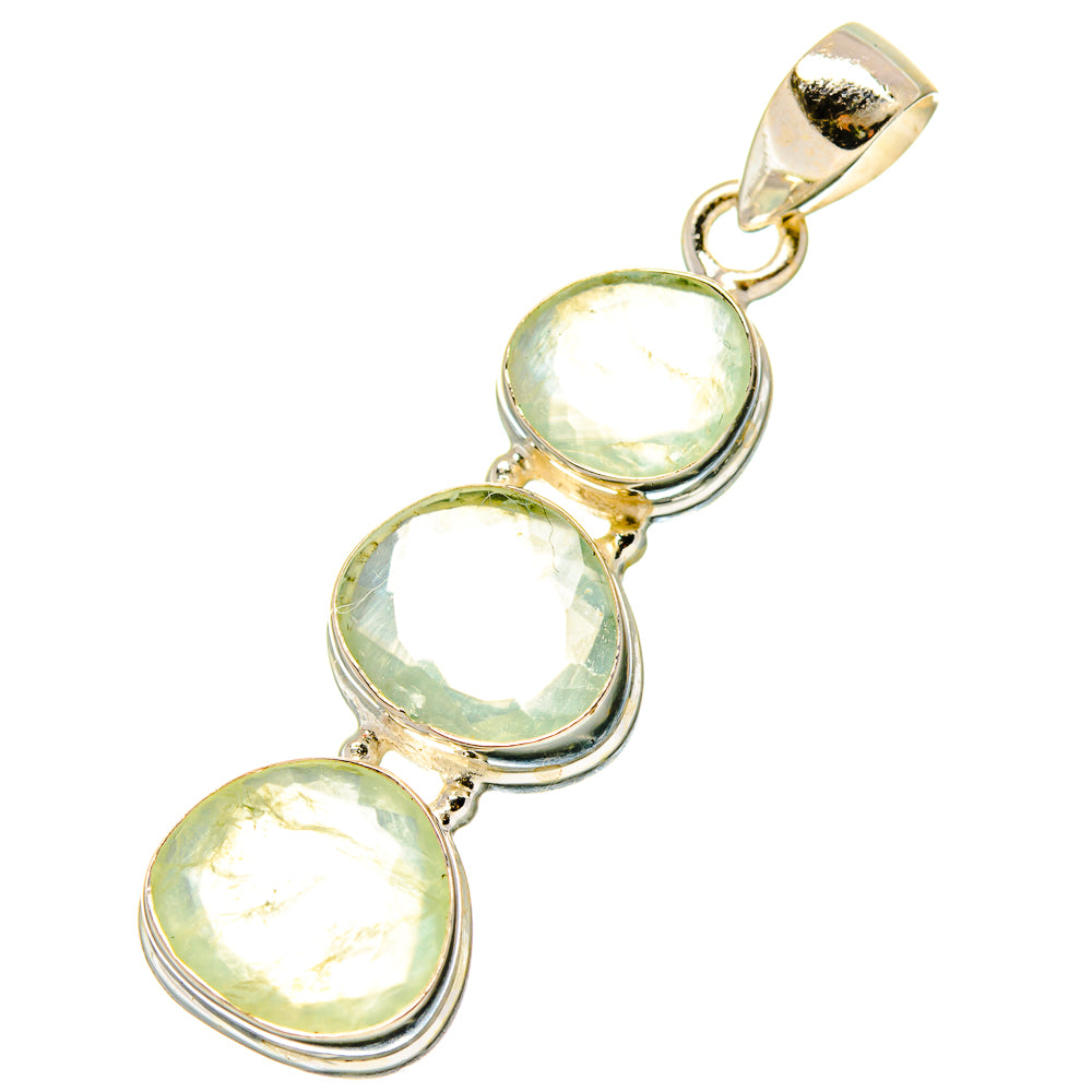 Prehnite Pendants handcrafted by Ana Silver Co - PD17122 - Photo 2