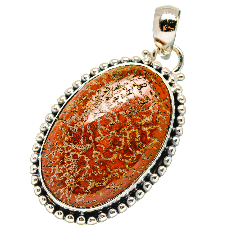 Dinosaur Bone Pendants handcrafted by Ana Silver Co - PD17177