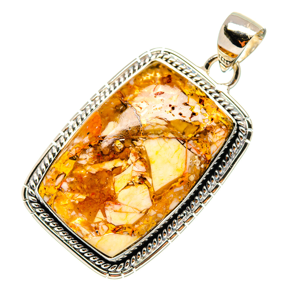 Brecciated Mookaite Pendants handcrafted by Ana Silver Co - PD17195