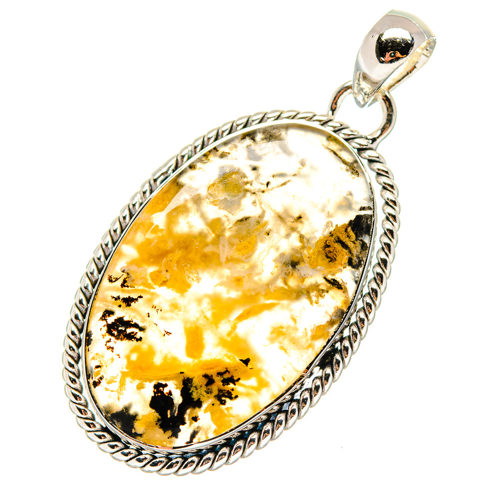 Plume Agate Pendants handcrafted by Ana Silver Co - PD17224