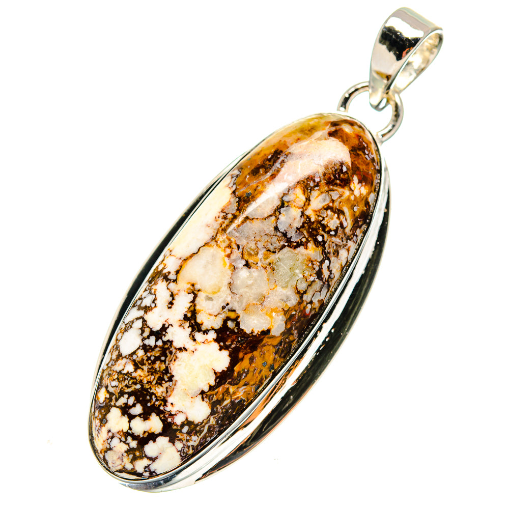 Peanut Wood Jasper Pendants handcrafted by Ana Silver Co - PD17254