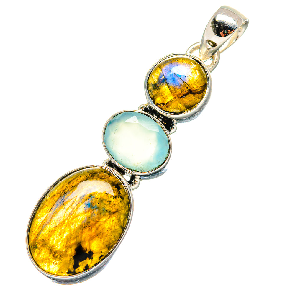 Labradorite Pendants handcrafted by Ana Silver Co - PD17337