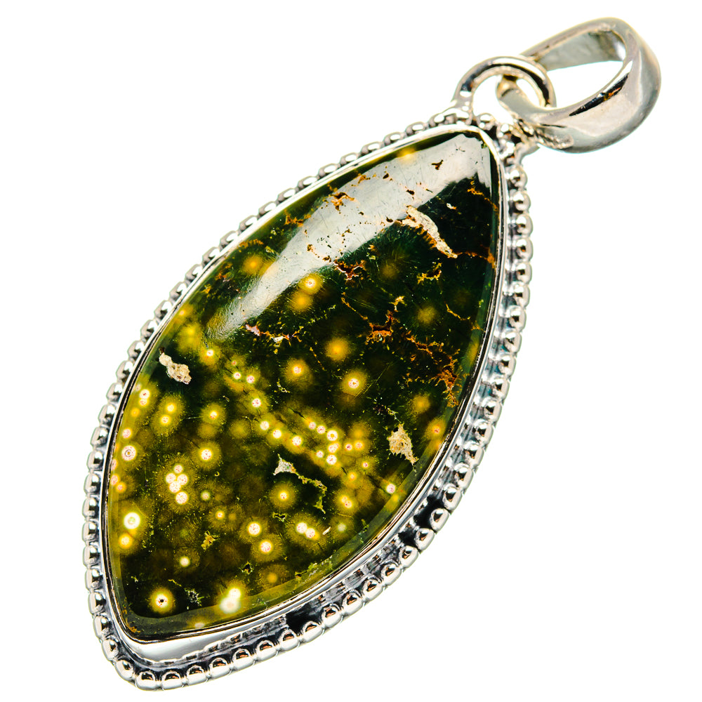 Ocean Jasper Pendants handcrafted by Ana Silver Co - PD17341 - Photo 2