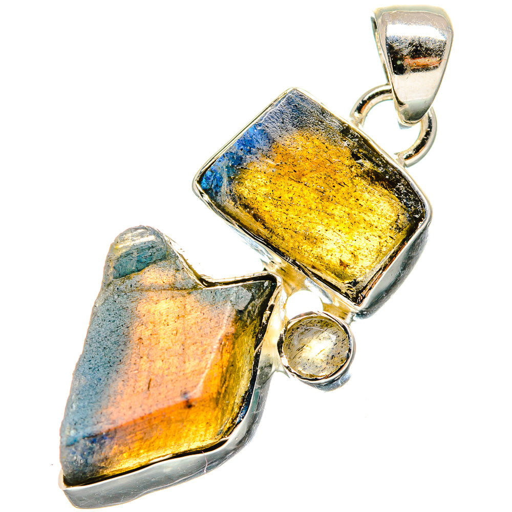 Labradorite Pendants handcrafted by Ana Silver Co - PD17355