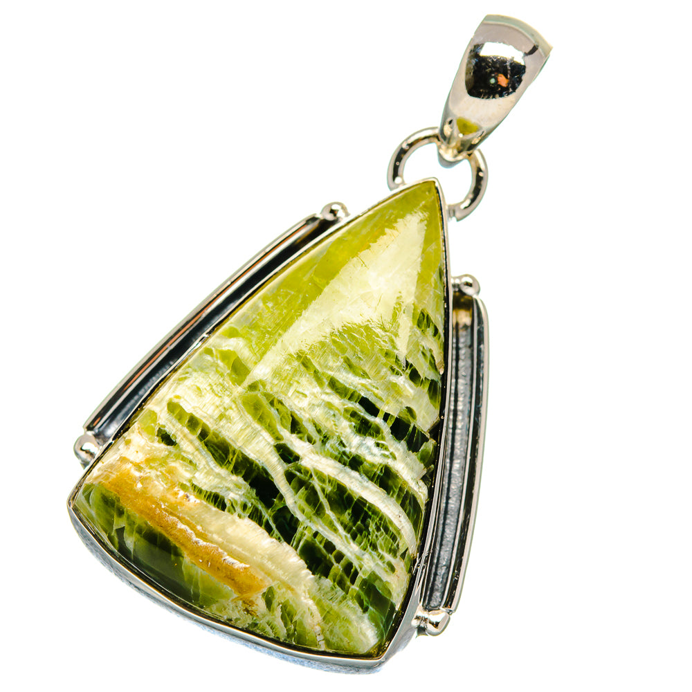 Serpentine Stone Pendants handcrafted by Ana Silver Co - PD17467