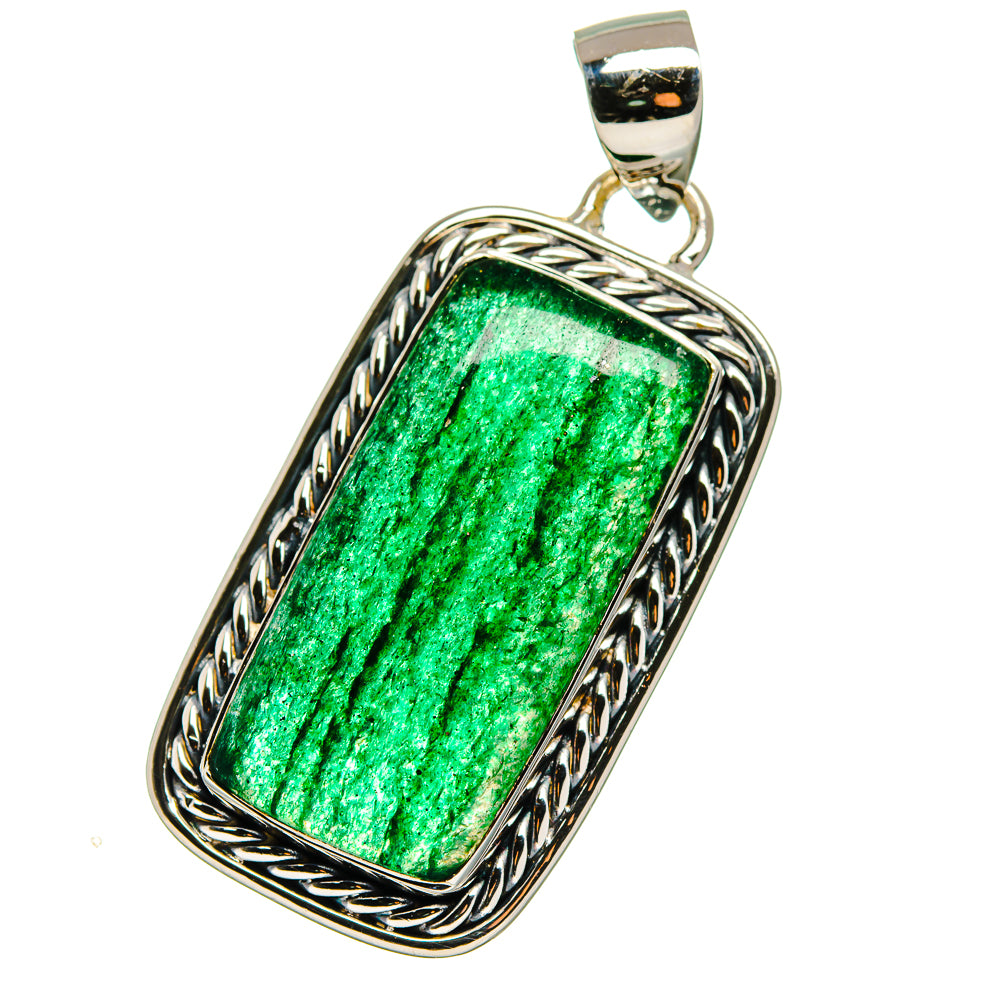 Green Aventurine Pendants handcrafted by Ana Silver Co - PD17472