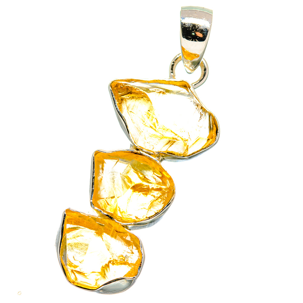 Citrine Pendants handcrafted by Ana Silver Co - PD17477