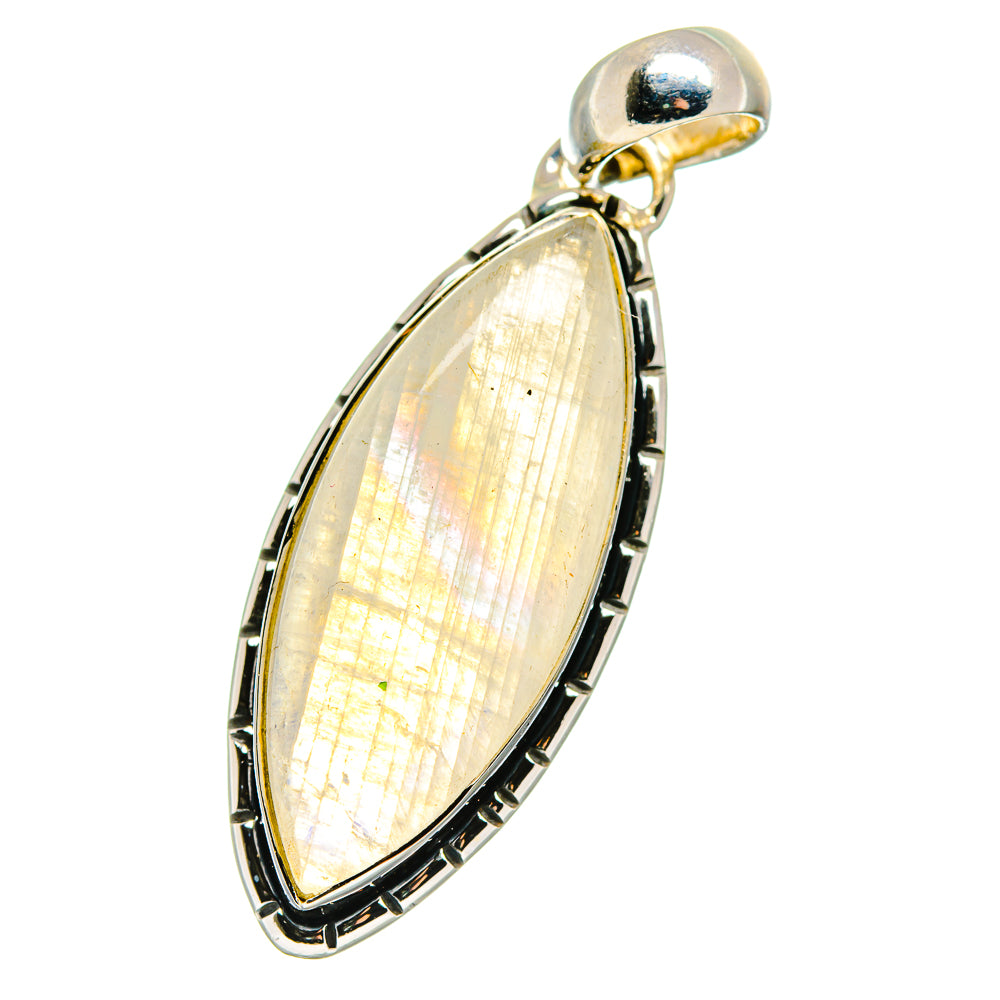 Rainbow Moonstone Pendants handcrafted by Ana Silver Co - PD17489