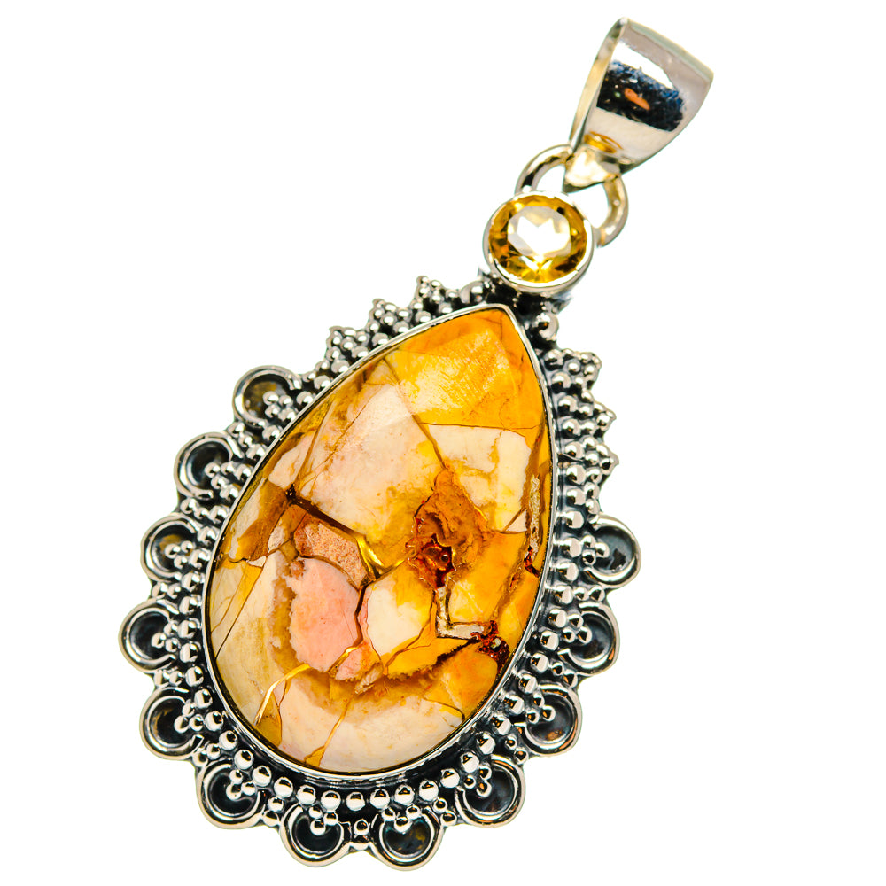 Brecciated Mookaite Pendants handcrafted by Ana Silver Co - PD17493