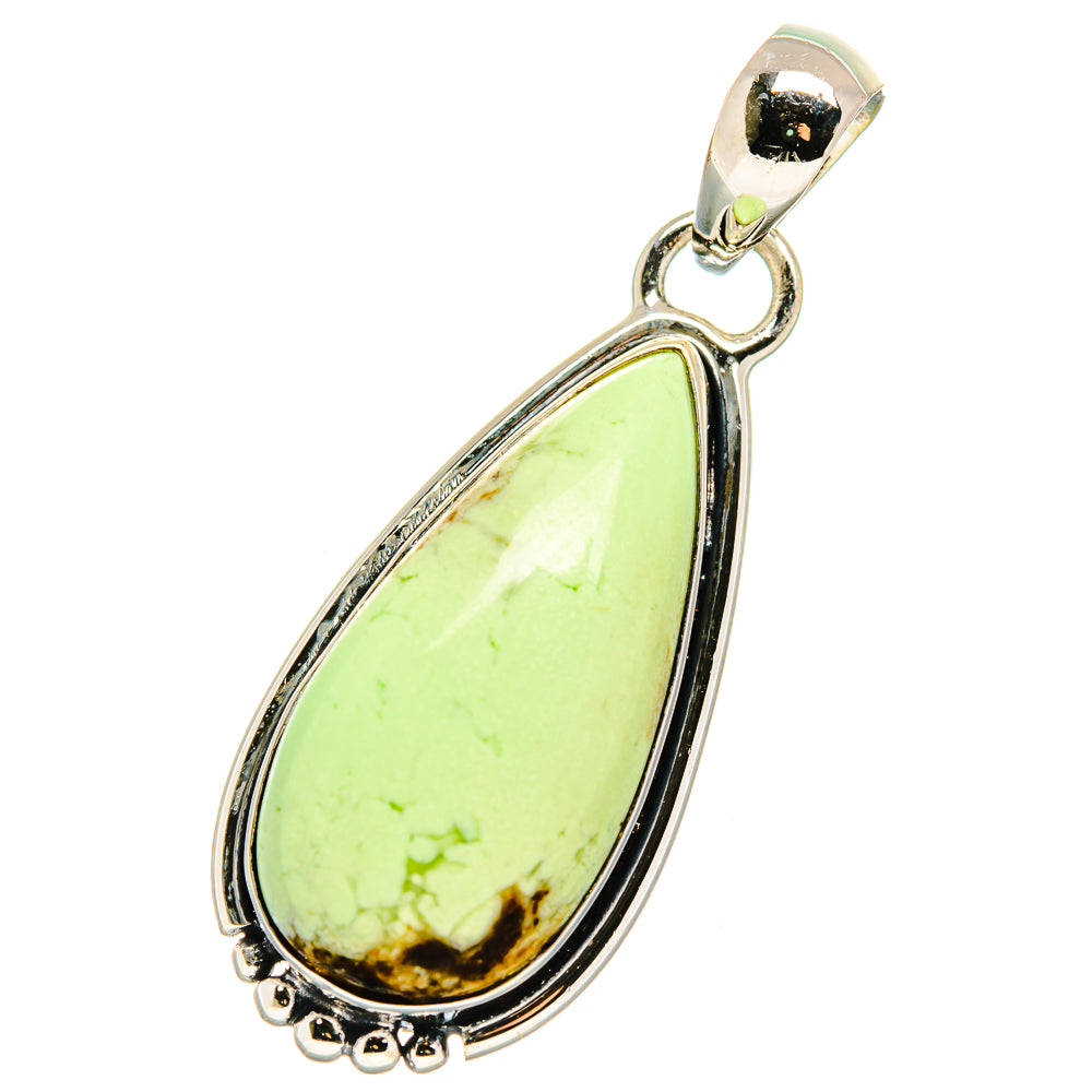 Lemon Chrysoprase Pendants handcrafted by Ana Silver Co - PD17511