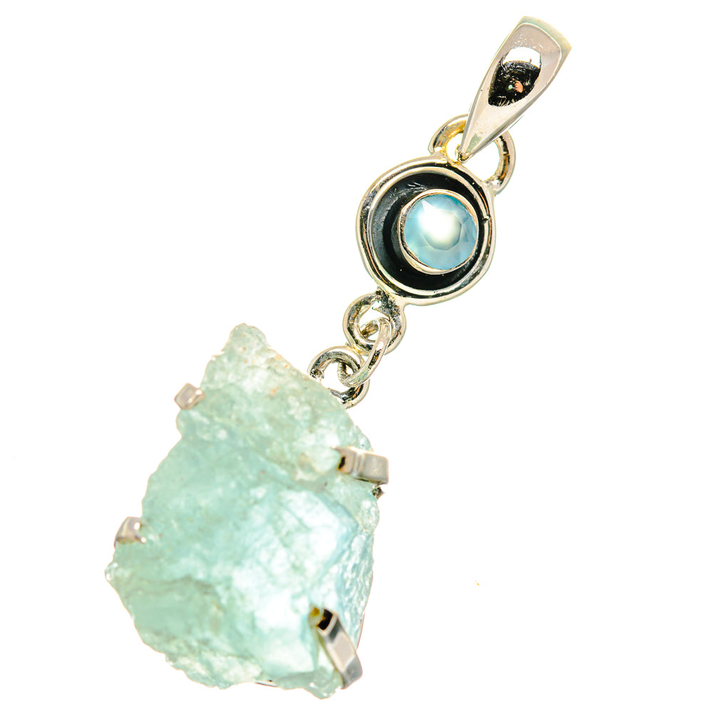 Aquamarine Pendants handcrafted by Ana Silver Co - PD17515