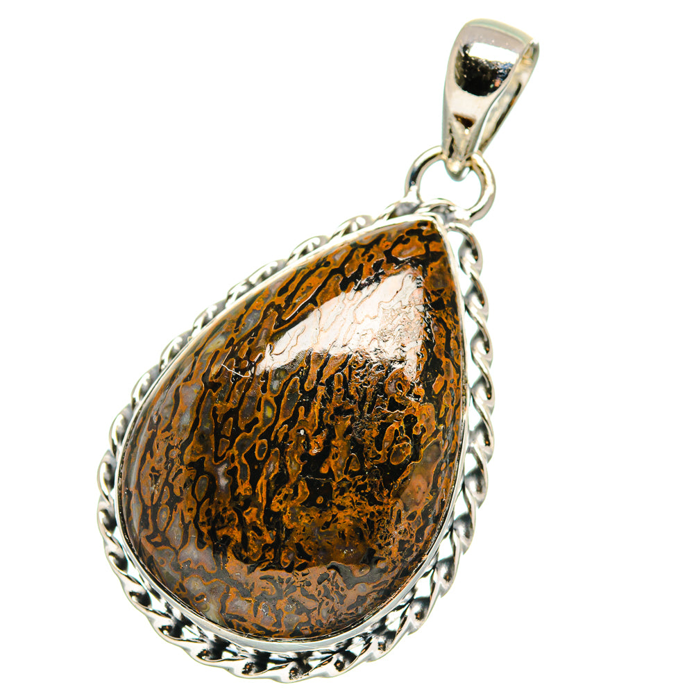 Dinosaur Bone Pendants handcrafted by Ana Silver Co - PD17520