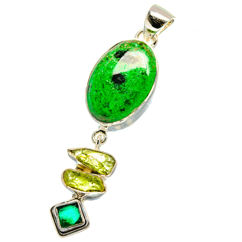Gaspeite Pendants handcrafted by Ana Silver Co - PD17527