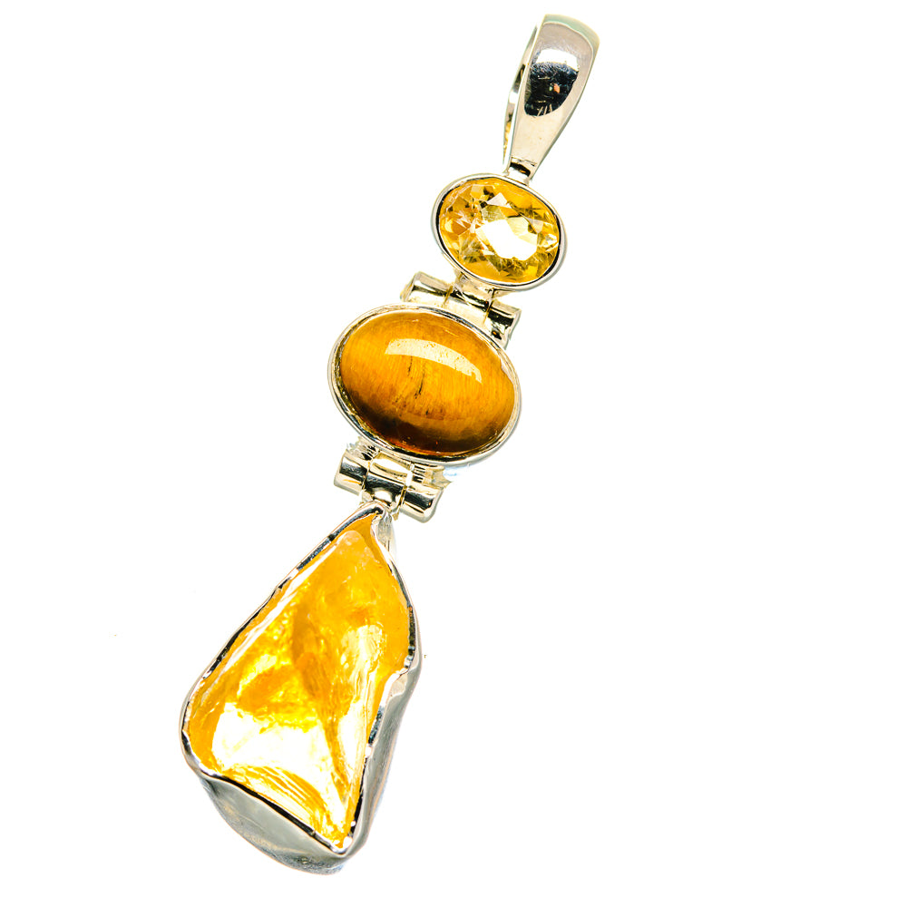 Citrine Pendants handcrafted by Ana Silver Co - PD17529