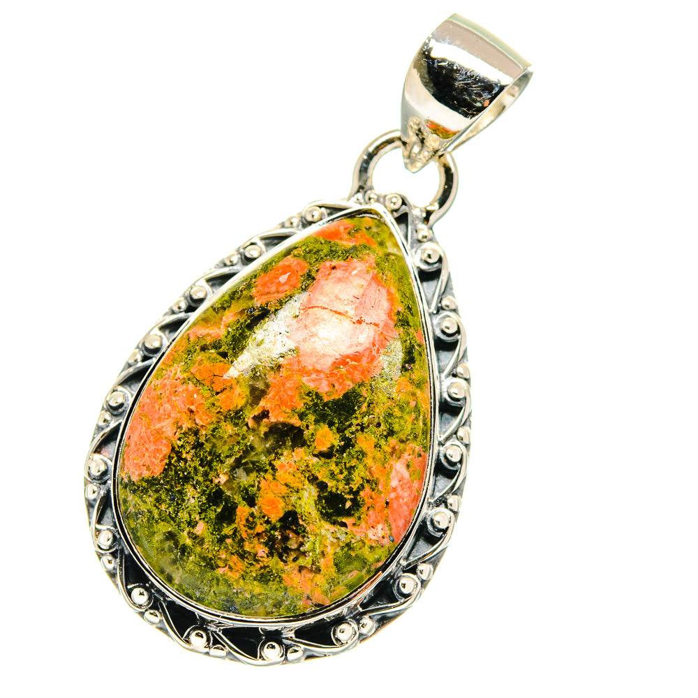 Unakite Pendants handcrafted by Ana Silver Co - PD17532