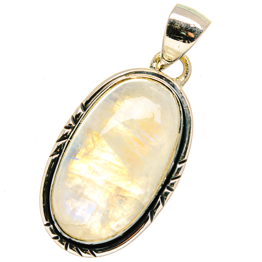 Rainbow Moonstone Pendants handcrafted by Ana Silver Co - PD17541