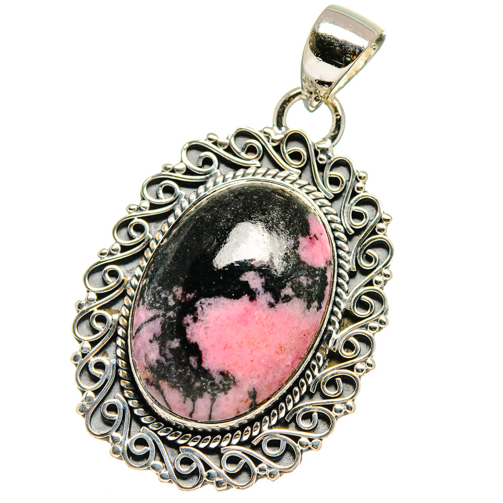 Rhodonite Pendants handcrafted by Ana Silver Co - PD17591