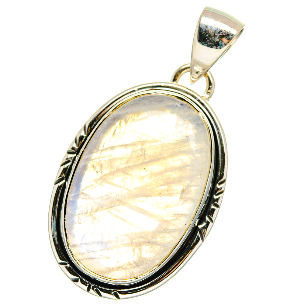 Rainbow Moonstone Pendants handcrafted by Ana Silver Co - PD17616
