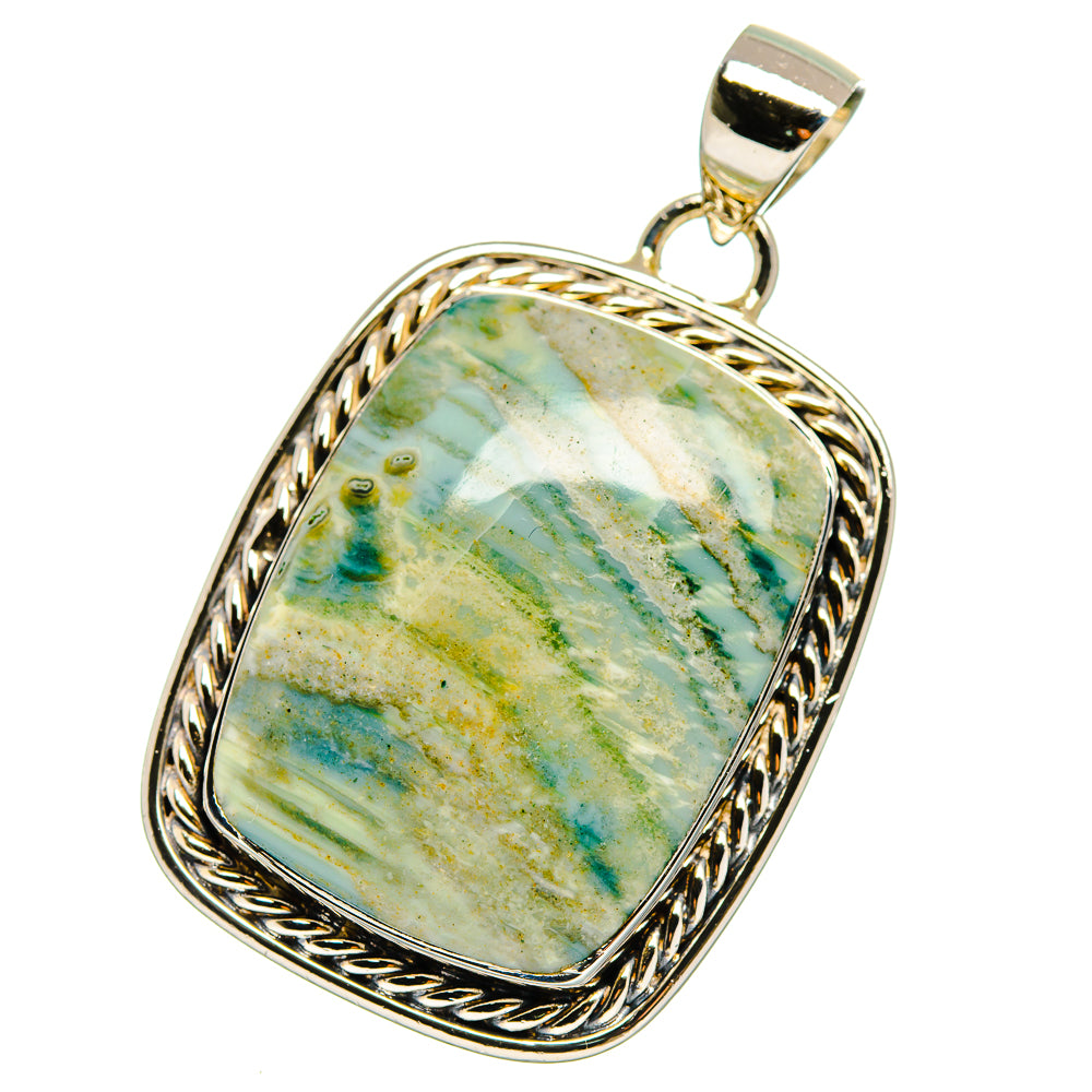 Blue Scheelite Pendants handcrafted by Ana Silver Co - PD17633