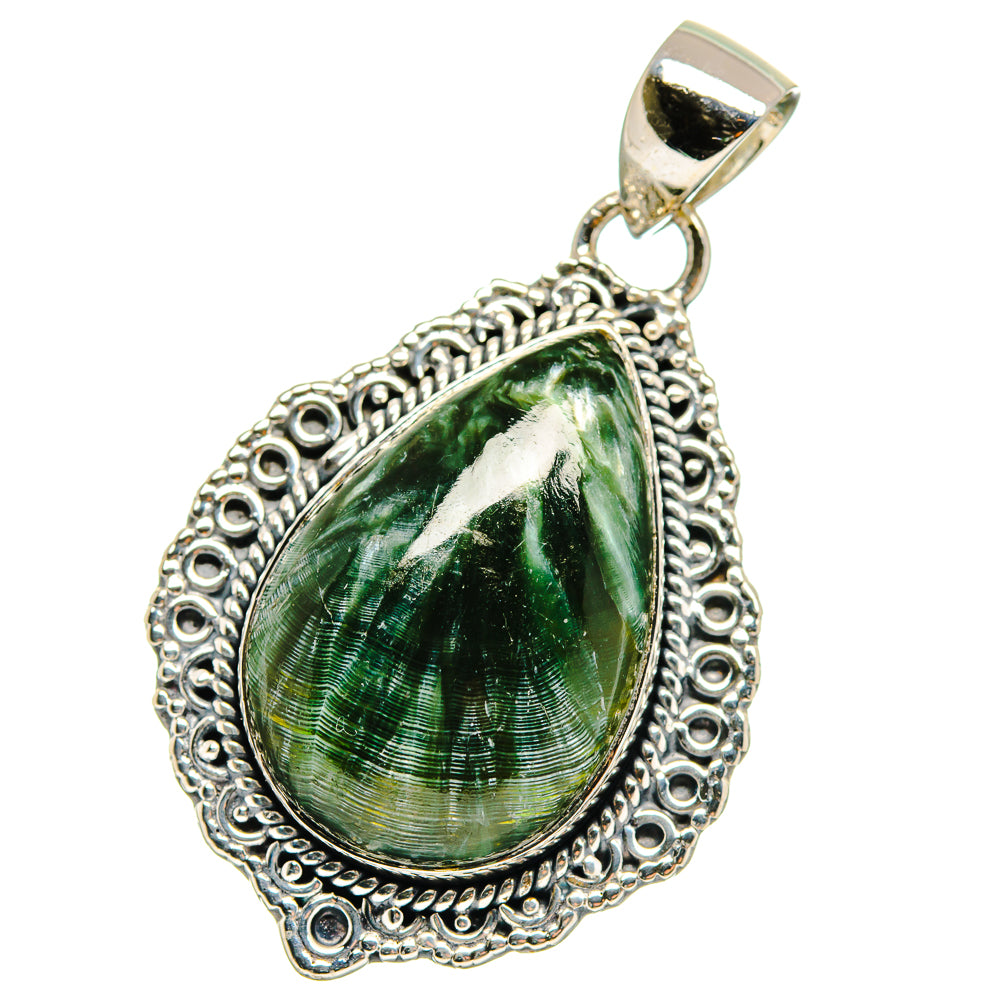 Seraphinite Pendants handcrafted by Ana Silver Co - PD17652