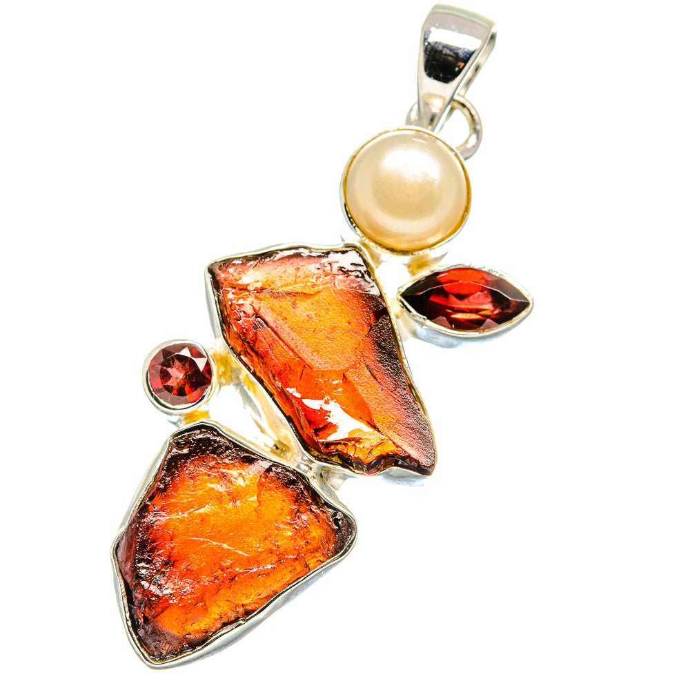 Garnet Pendants handcrafted by Ana Silver Co - PD17683