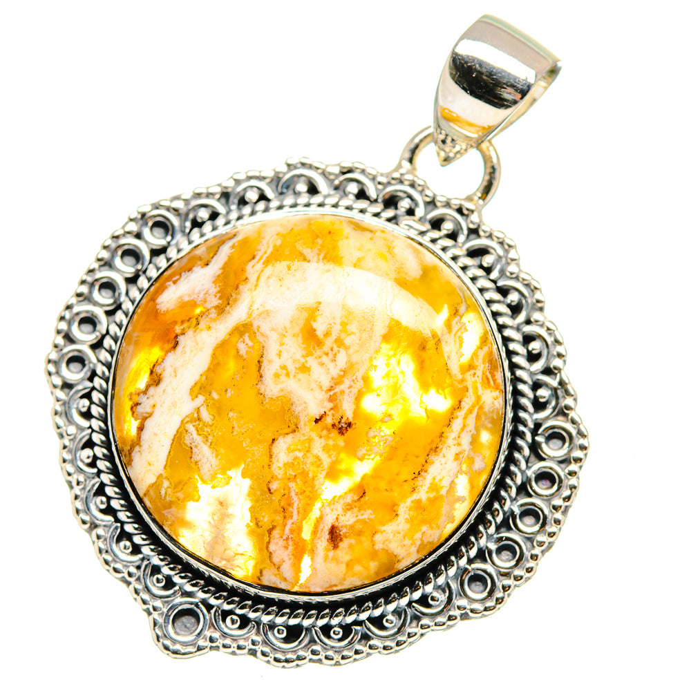 Plume Agate Pendants handcrafted by Ana Silver Co - PD17685 - Photo 2