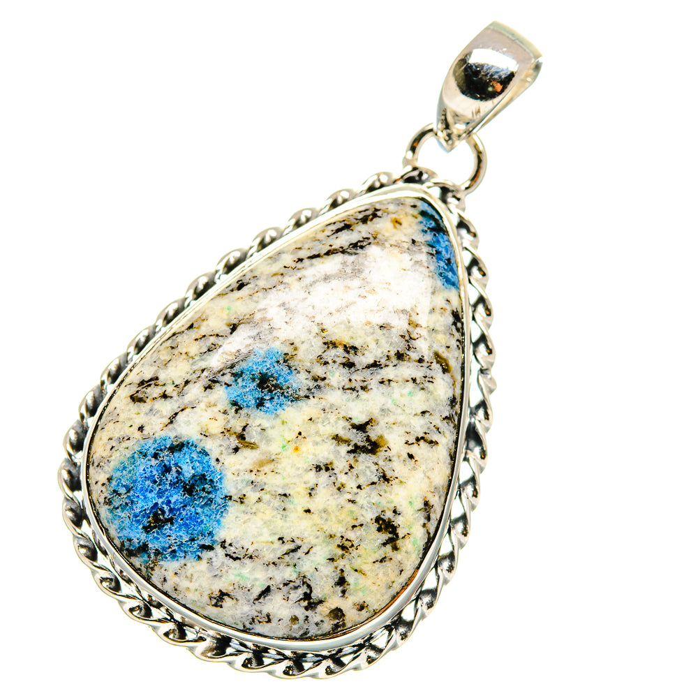 K2 Blue Azurite Pendants handcrafted by Ana Silver Co - PD17841