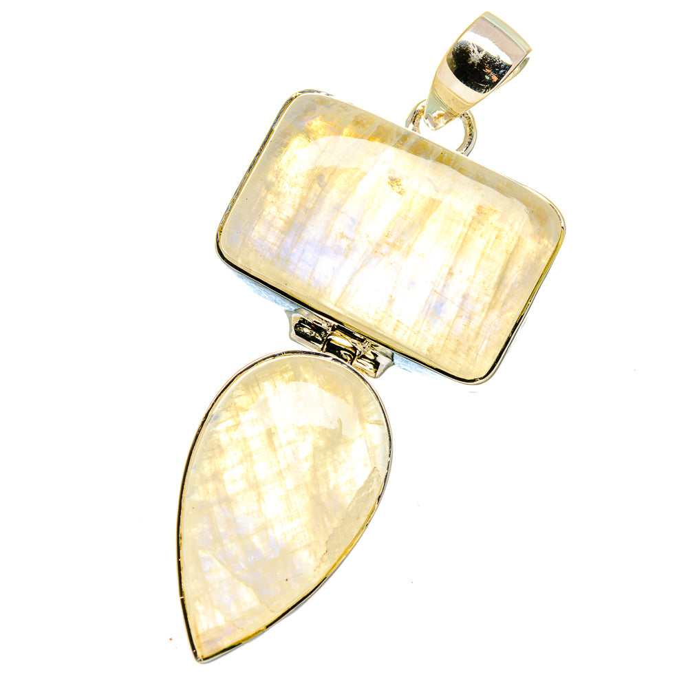 Rainbow Moonstone Pendants handcrafted by Ana Silver Co - PD17853