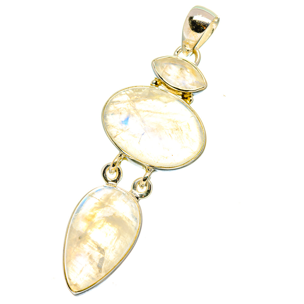 Rainbow Moonstone Pendants handcrafted by Ana Silver Co - PD17871