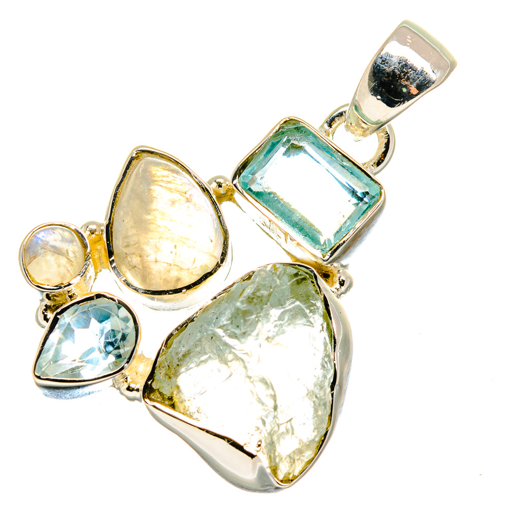 Aquamarine Pendants handcrafted by Ana Silver Co - PD17923