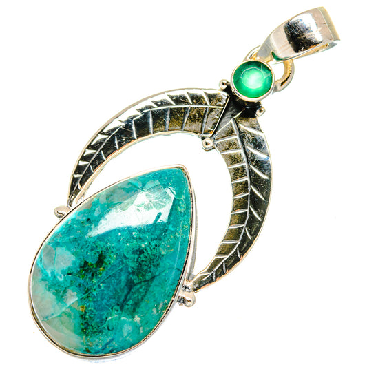 Chrysocolla Pendants handcrafted by Ana Silver Co - PD17974