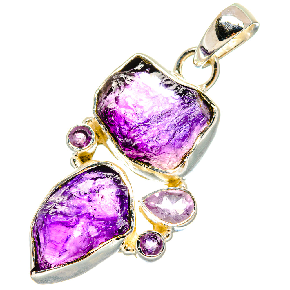 Amethyst Pendants handcrafted by Ana Silver Co - PD18013