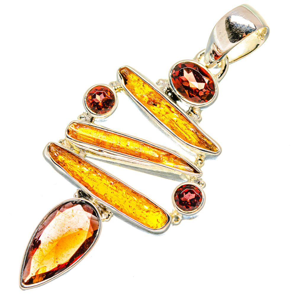 Garnet Pendants handcrafted by Ana Silver Co - PD18033