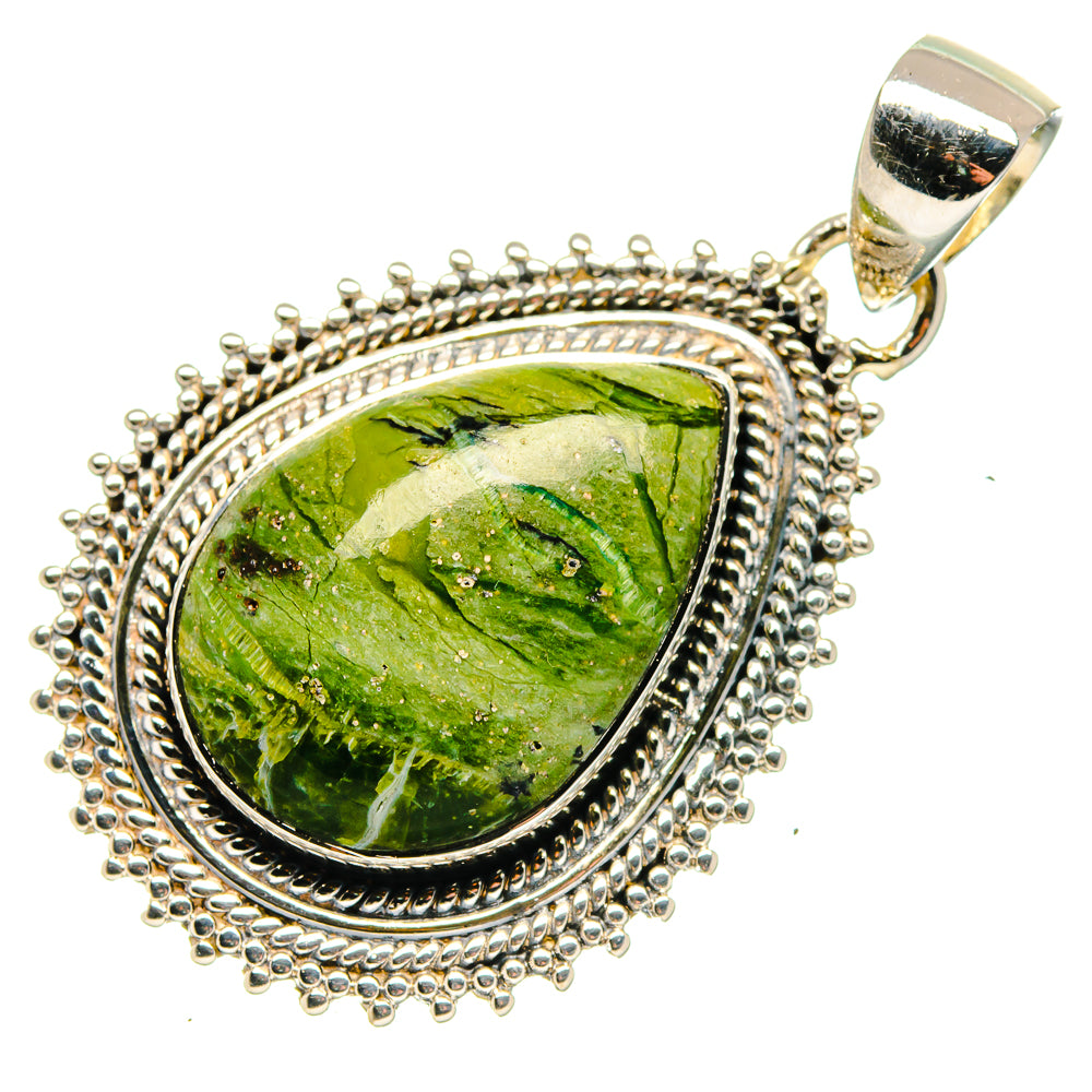 Rainforest Jasper Pendants handcrafted by Ana Silver Co - PD18088