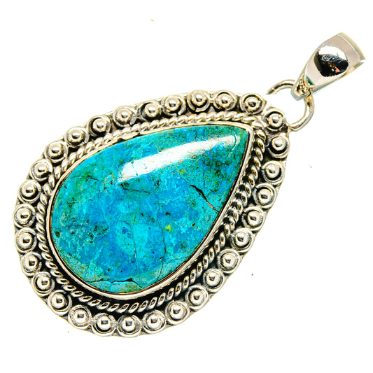 Chrysocolla Pendants handcrafted by Ana Silver Co - PD18089