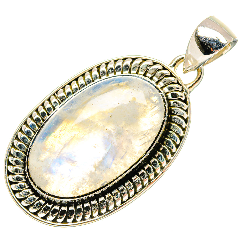 Rainbow Moonstone Pendants handcrafted by Ana Silver Co - PD18164