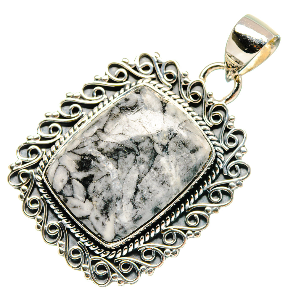 Pinolith Jasper Pendants handcrafted by Ana Silver Co - PD18165 - Photo 2