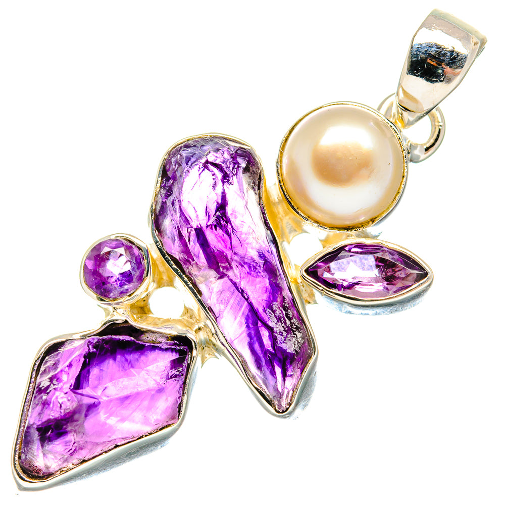 Amethyst Pendants handcrafted by Ana Silver Co - PD18223