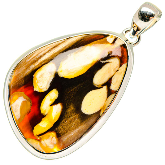 Peanut Wood Jasper Pendants handcrafted by Ana Silver Co - PD18240