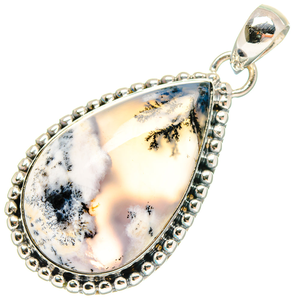 Dendritic Opal Pendants handcrafted by Ana Silver Co - PD18250