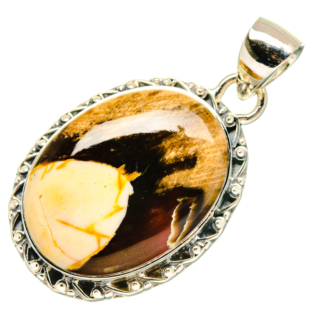 Peanut Wood Jasper Pendants handcrafted by Ana Silver Co - PD18259